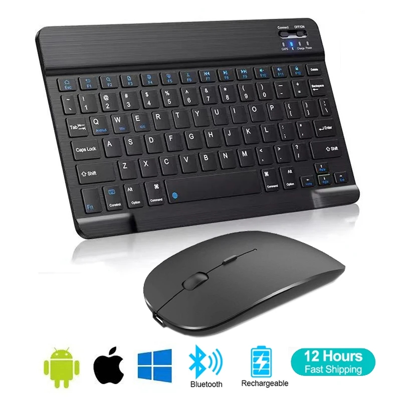 Gaming Accessories Korea - İspanyolca Fransızca Bluetooth Kablosuz Klavye Azerty