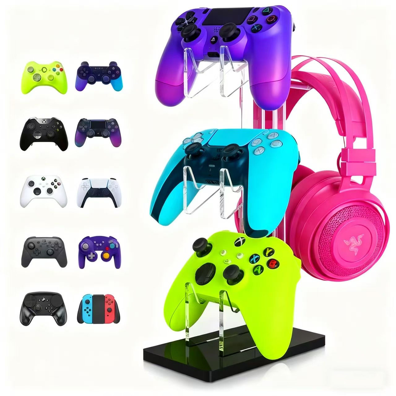 Gaming Accessories White - PS4, PS5, XBOX ONE, SWITCH için