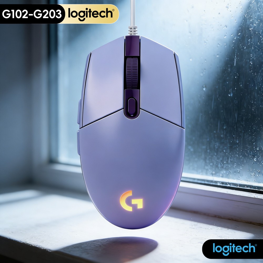 Logitech Mouse G203 - G102 Logitech G203 RGB Oyun Mouse'u,