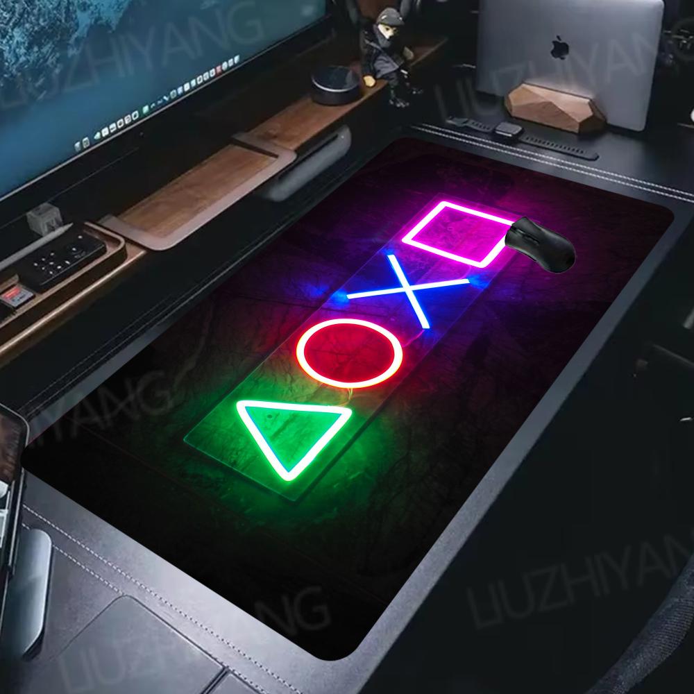 Gaming Accessories Icon - XXL Oyun Kumandası İkonlu Mouse Pad