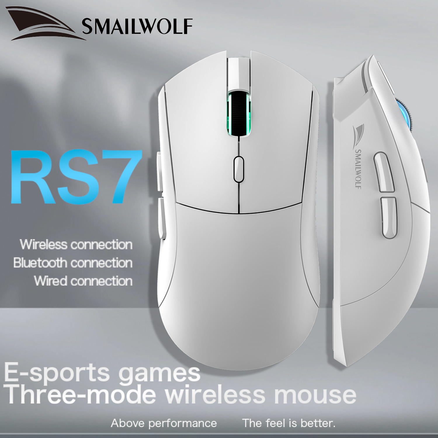Logitech Mouse G203 - SMAILWOLF RS7 Bluetooth kablosuz oyun faresi