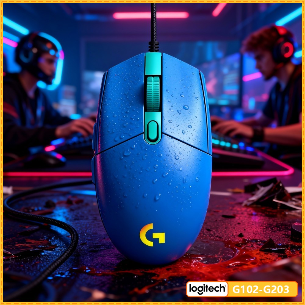 Logitech Mouse G203 - Logitech G203 Mouse, Kablolu USB Oyun