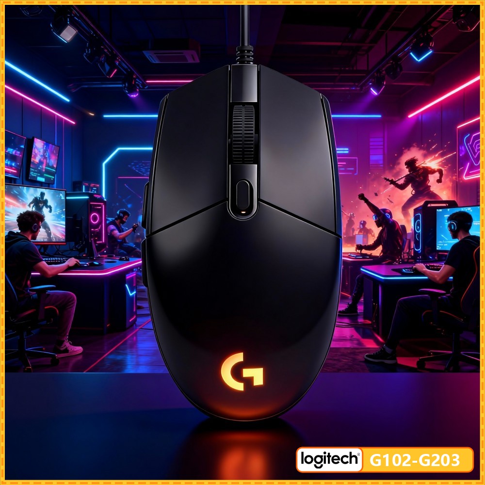 Logitech Mouse G203 - Logitech G203 Kablolu RGB Oyun Mouse'u,