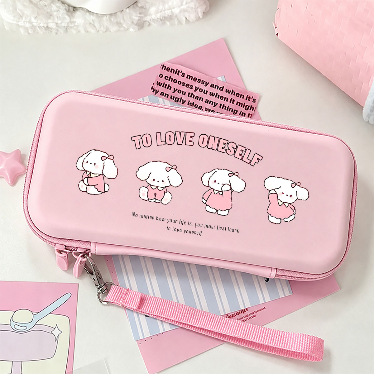 Gaming Accessories Bag - Macaron Renkli Sert Saklama Çantası Taşınabilir