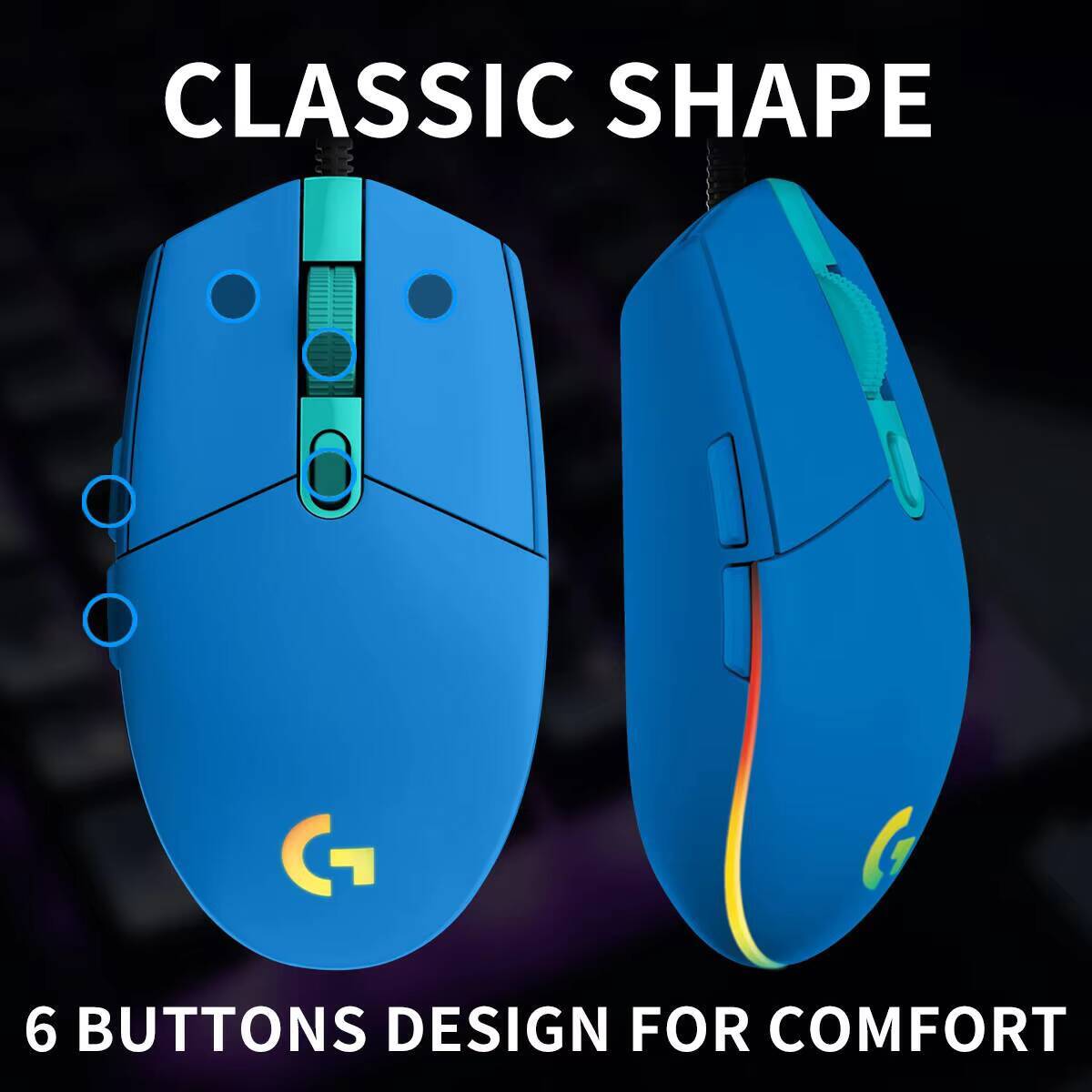 Logitech G203 Prodigy RGB Oyun - Logitech Mouse G203 incelemesi ve fiyatı