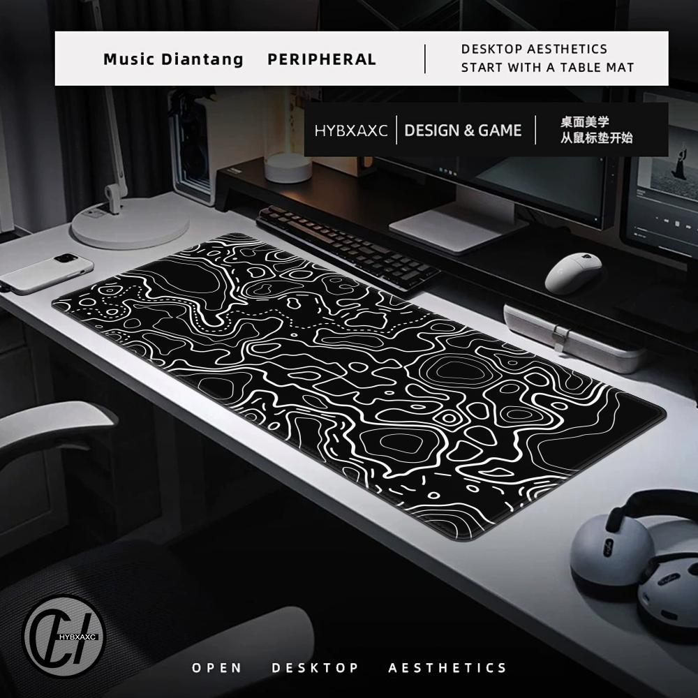 1200x600 Siyah Beyaz Topografi - Gaming Accessories White incelemesi ve fiyatı