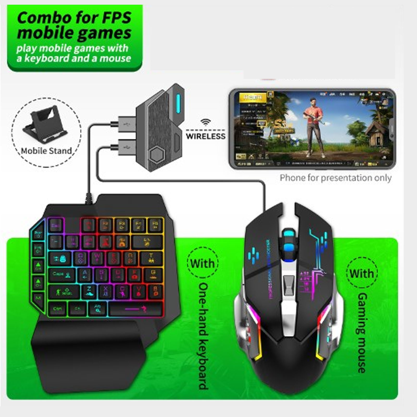 Klavye Fare Dönüştürücü Seti D - Gaming Accessories For Phone incelemesi ve fiyatı
