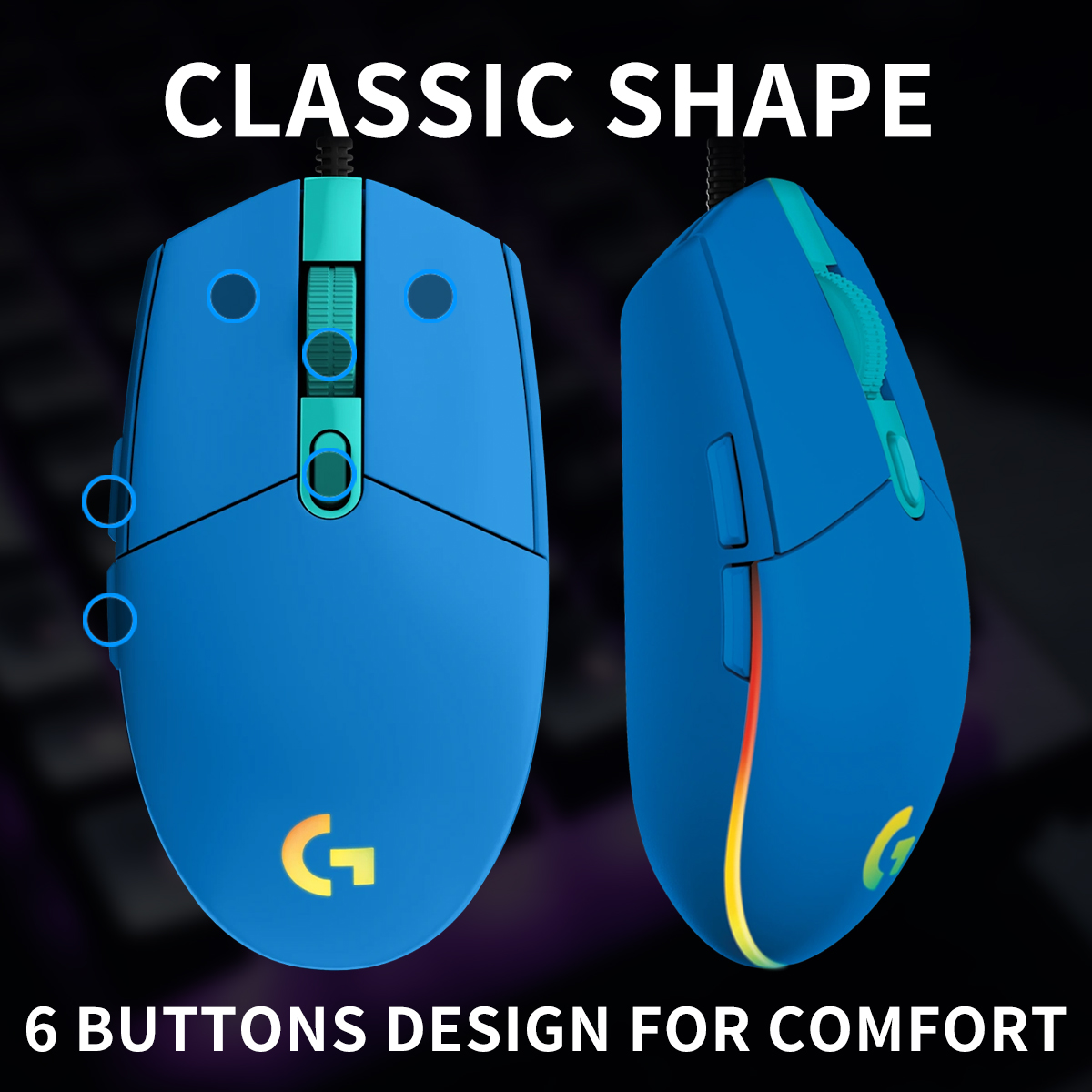 Logitech G203 kablolu oyun far - Logitech Mouse G203 incelemesi ve fiyatı