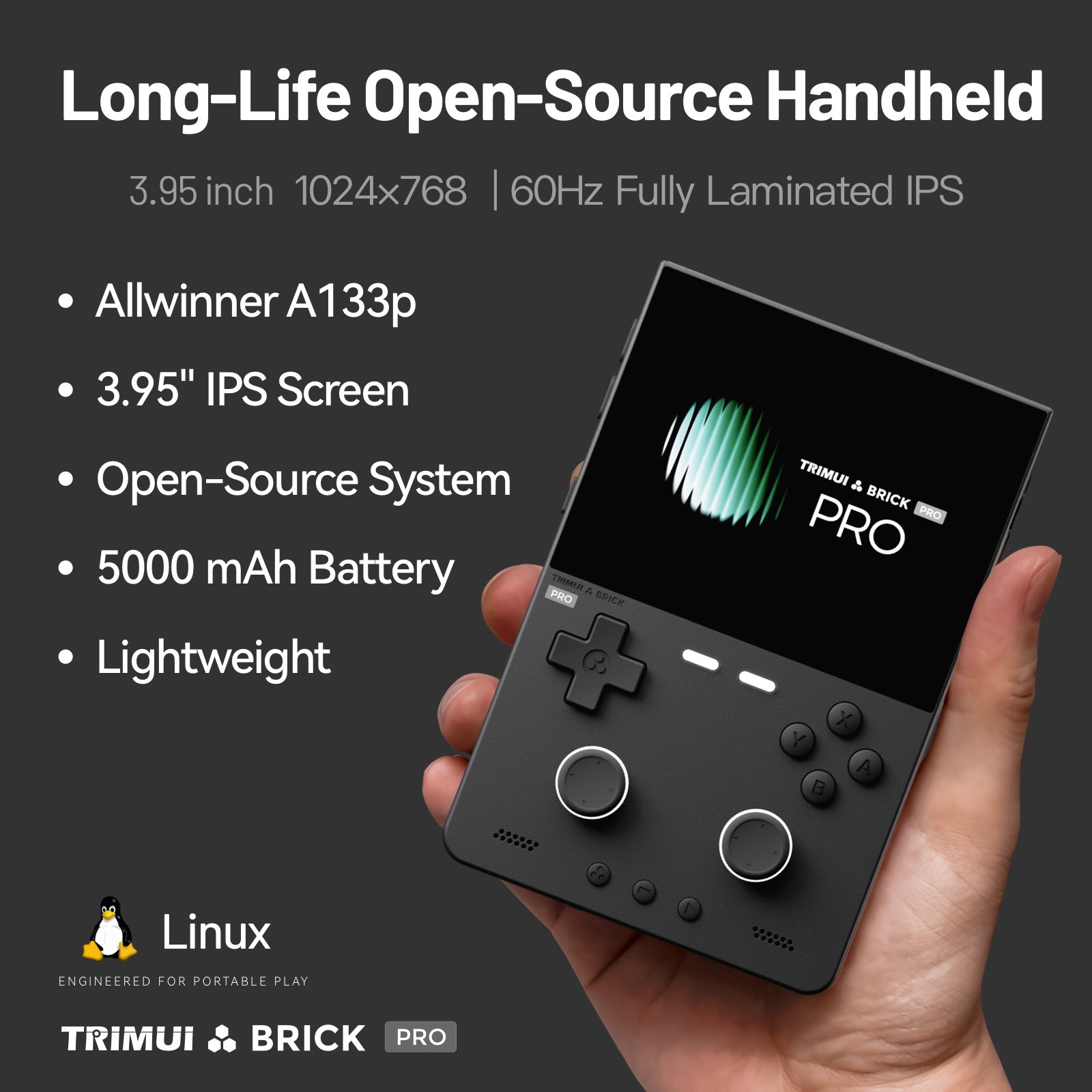 TRIMUI Brick Pro Açık Kaynaklı - Gaming Accessories Korea incelemesi ve fiyatı