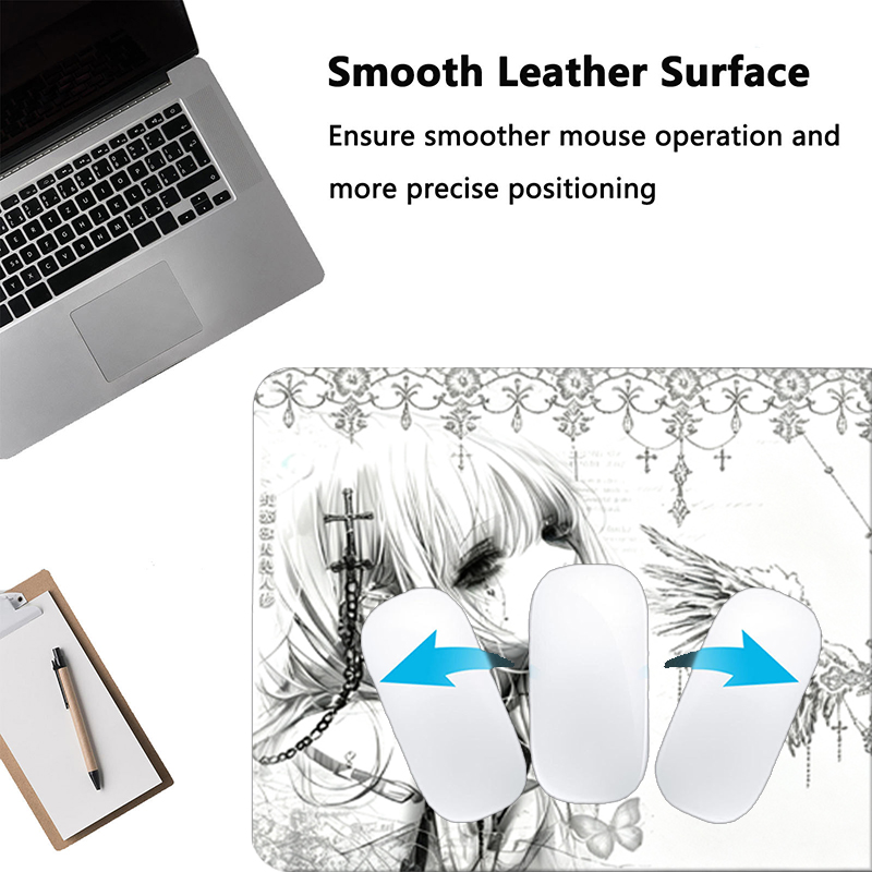 Deri Mousepad Siyah Beyaz Anim - Gaming Accessories White incelemesi ve fiyatı