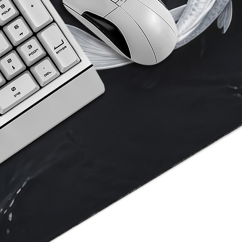 Siyah Beyaz Koi Mouse Pad Game - Gaming Accessories White incelemesi ve fiyatı